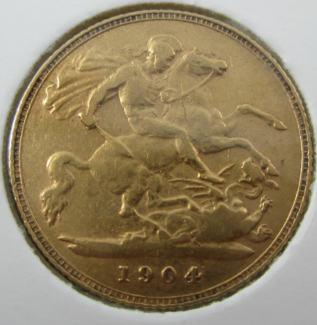 1904 half sovereign coin value