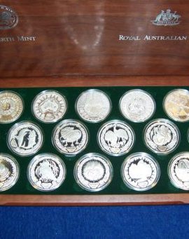 2000 Olympic 16 coin silver set