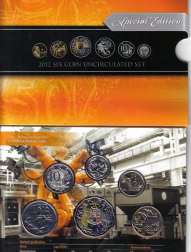 2012 Mint Coin set. Special 50c coloured