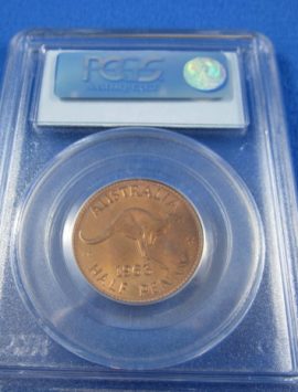 1963 PROOF half penny. PCGS PR65 RD