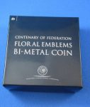 FLORAL EMBLEMS bi-metal coin