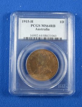 1915H Penny PCGS MS64RB
