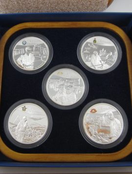 2005 Peacekeepers Set of 5 x 2 oz Silver Coins