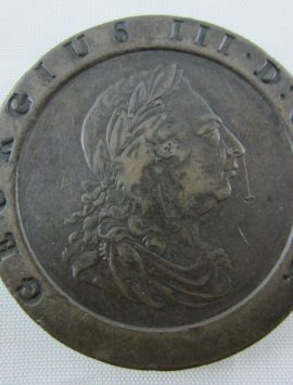 Proclamation coin - 1797 TWO PENNY CARTWHEEL TWO PENCE