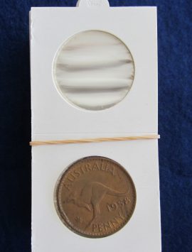 Coin holder for the penny. Packet of 50