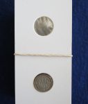 Coin holder for the three pence. Packet of 50
