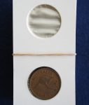 Coin holder for the half penny. Packet of 50