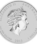 3113-Australian-Lunar-Snake-2013-1oz-Silver-Gilded-Bullion-Coin-Obverse