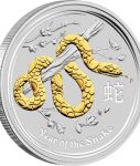 3113-Australian-Lunar-Snake-2013-1oz-Silver-Gilded-Coin-Reverse