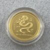2000 Year of the Dragon 1/4oz proof gold coin in box with certificate