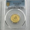 2022-P Australia $25 Bounding Kangaroo PCGS MS70 1/4oz 9999 Gold Coin