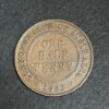 1923 Australia Halfpenny - 6 Pearls - VF