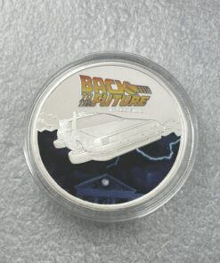 Alternative view of 2015 Back To The Future 1oz Silver Coin - Delorean Coin & Car Set