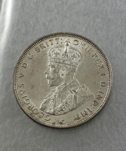 Alternative view of 1921 Australian Florin Uncirculated NOT Cleaned - Excellent - CV$5750