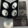 2002 Tuvalu Dinosaurs 4x 2oz 999 Silver Coins Set Series